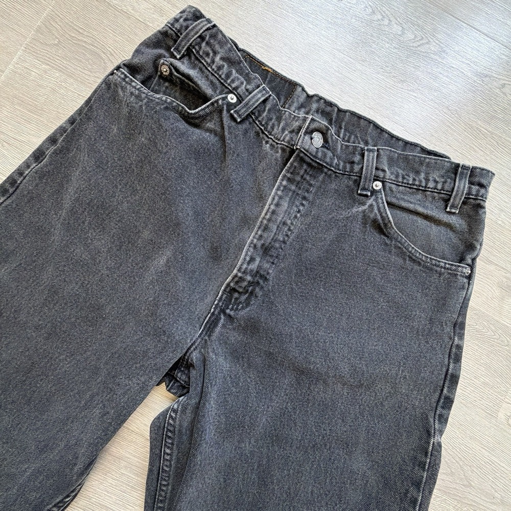 Vintage Levi's 550 Orange Tab Jeans Mens 36x36 Black USA Made Relaxed Fit‎